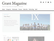 Tablet Screenshot of grantmagazine.com